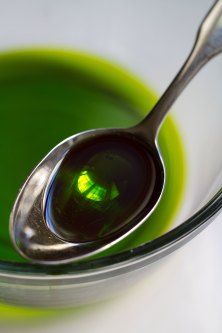 Vibrant Green Chive Oil